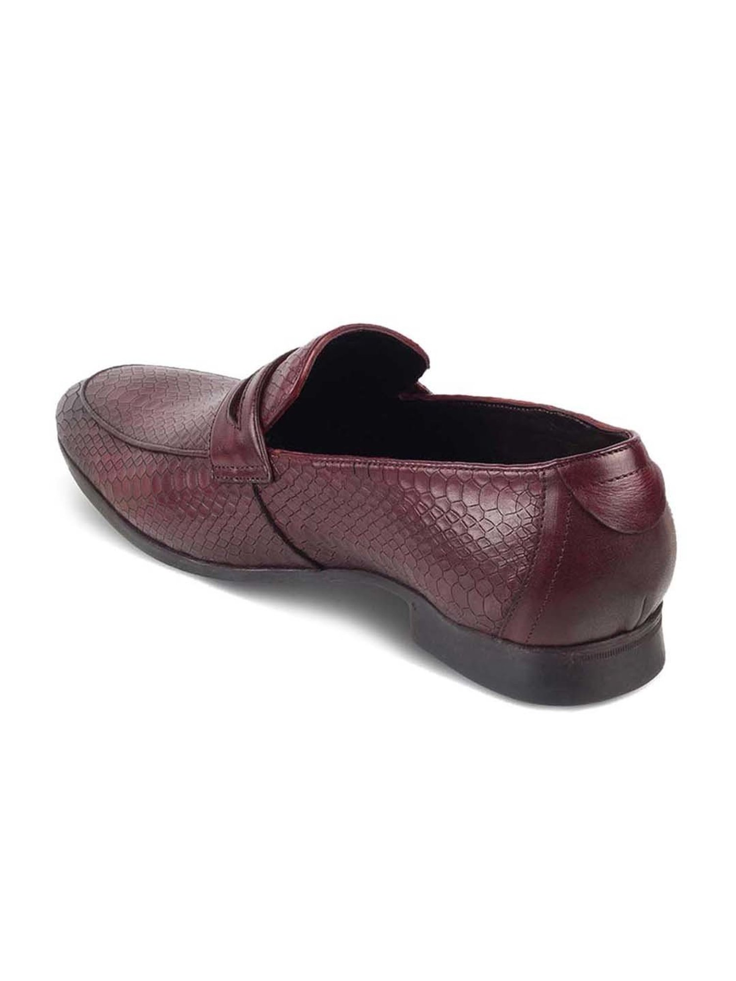 Tresmode Men's Wine Formal Loafers