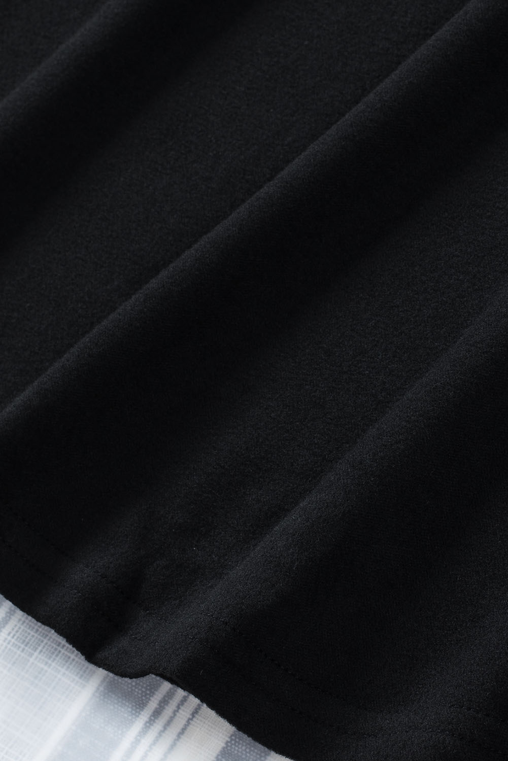 Blank Sweatshirt - Black Casual V Neck Long Sleeve Shirt Customized