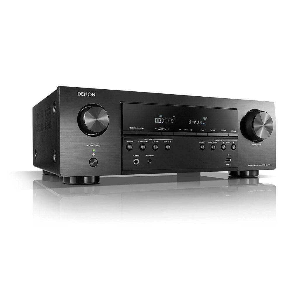 Denon AVR-S540BT 5.2 Channel 4K Ultra HD AV Receiver with Bluetooth