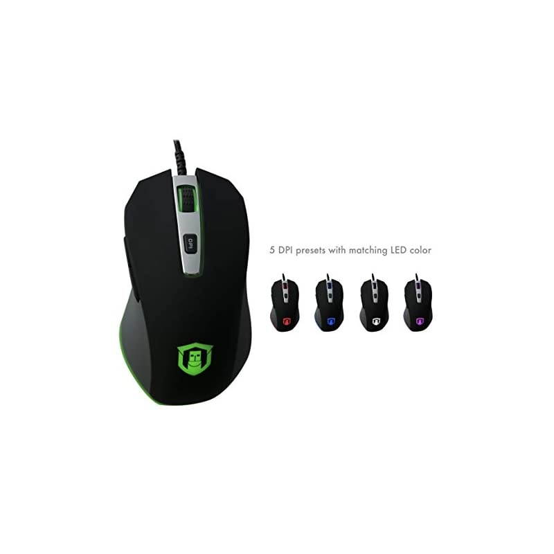 Performance Gaming Mouse - PMW 3360 Optical Sensor - D2F Series Mechanical Switches - PTFE Mouse feet