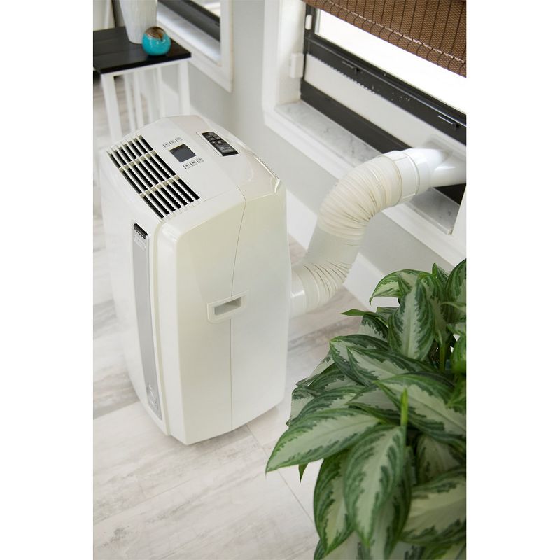 DeLonghi PACAN140EKF 14,000 BTU 3-In-1 Portable Air Unit Conditioner with Wifi, White (Certified Refurbished)