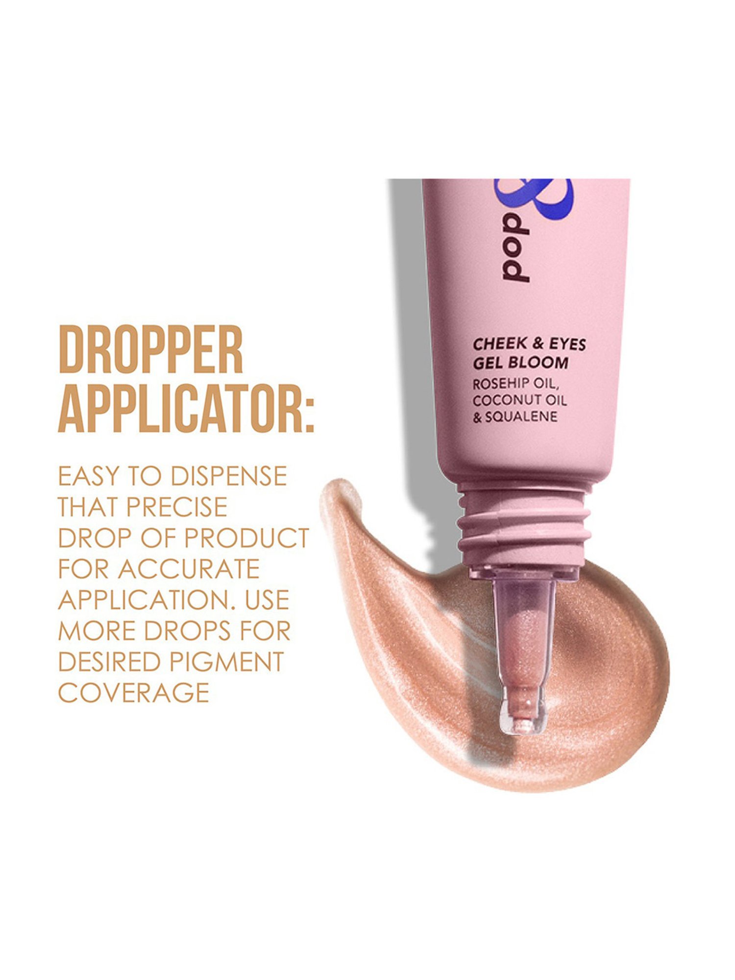 Blue Heaven Pop & Glow Cheek & Eyes Gel Bloom Highlighter Silver Pink - 12 ml