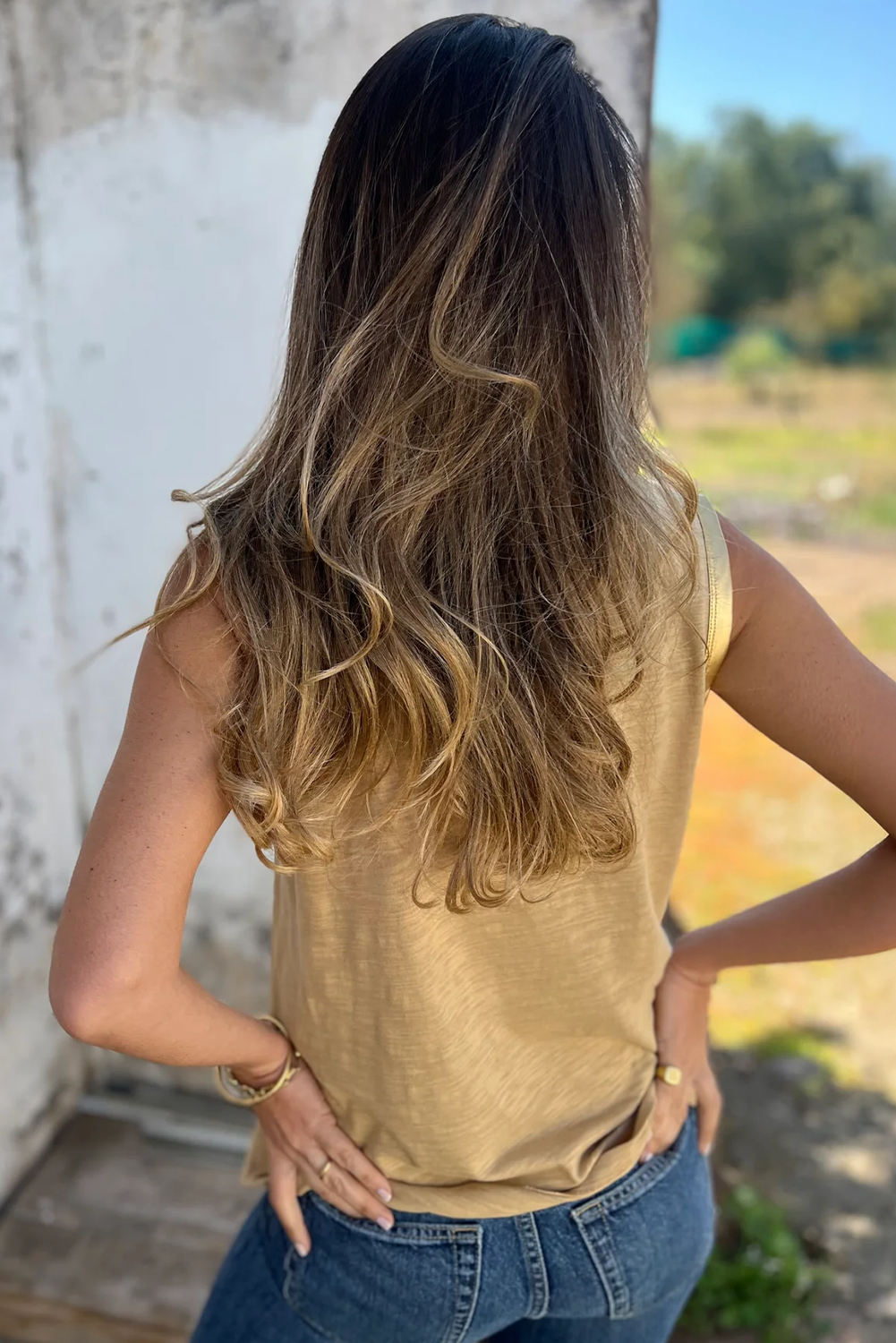 Pink Casual Solid Color Crew Neck Tank Top