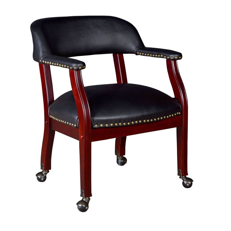 Columbia Captain Chair with Casters Black - Regency