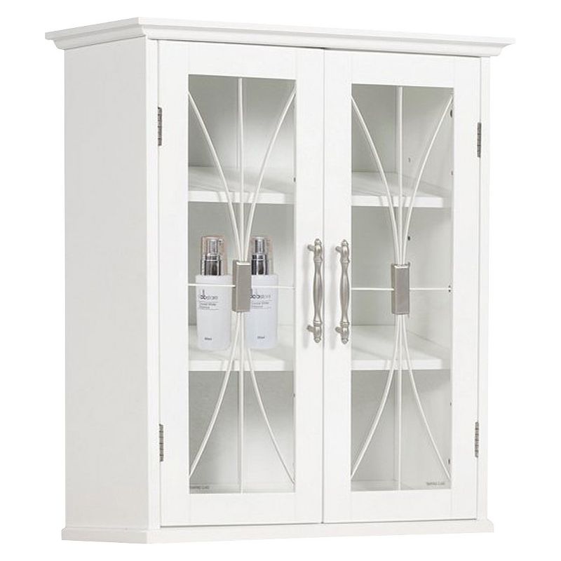 Symphony Wall Cabinet White - Elegant Home Fashions