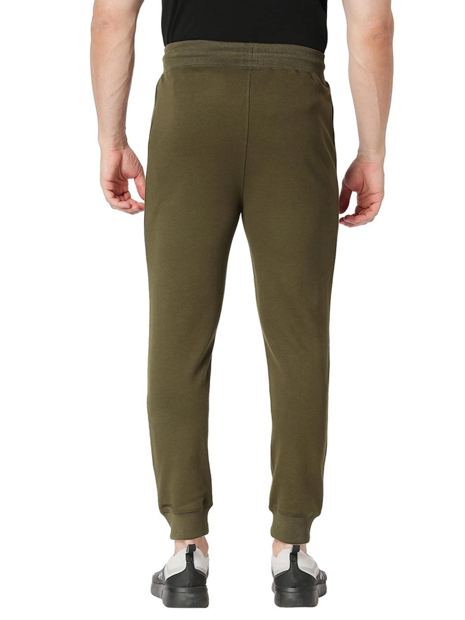 Basics Olive  Slim Fit Joggers