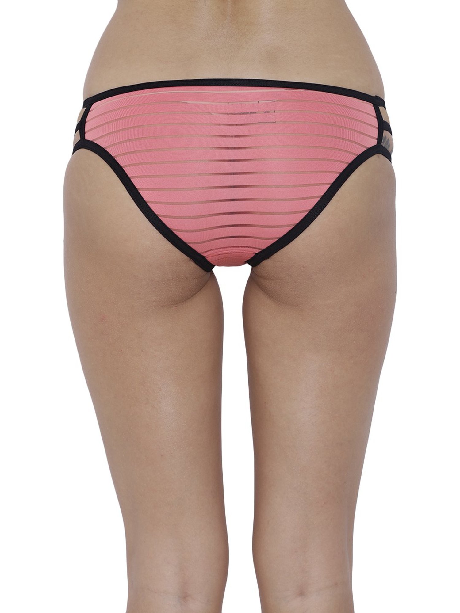BASIICS by La Intimo Multicolor Striped Bikini Panty ( Pack Of 2 )