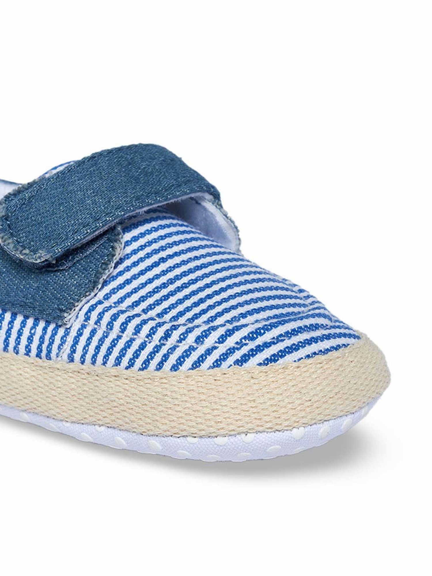 Baby Moo Kids Brown & White Velcro Shoes