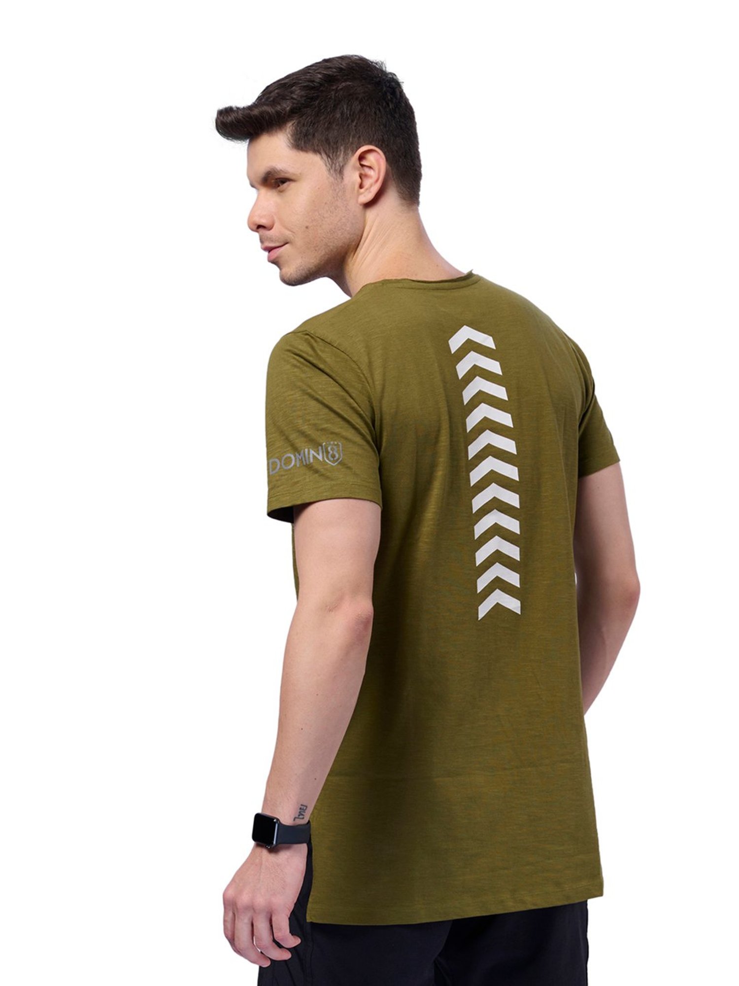 DOMIN8 Men Raw Edge Outdoor Oversized T-Shirt