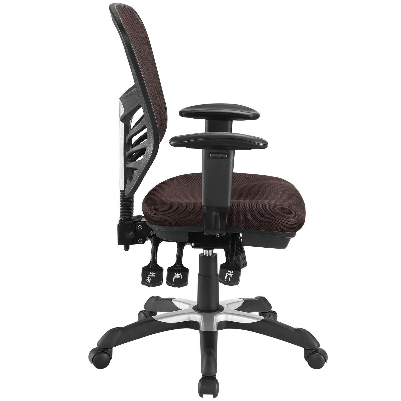 Articulate Mesh Office Chair in Brown