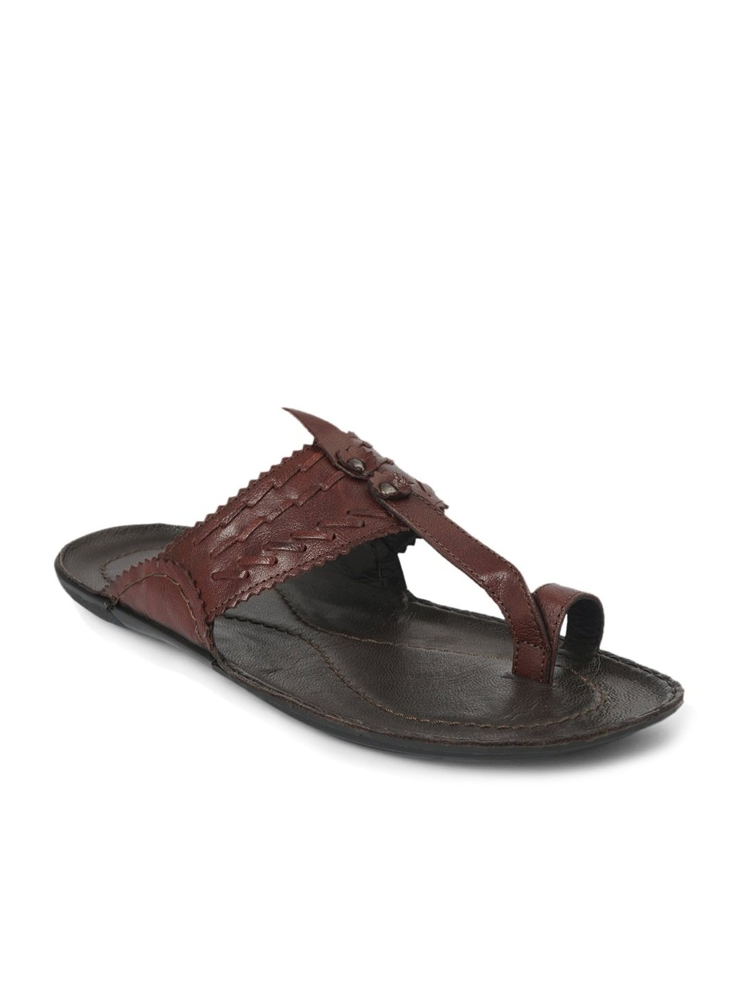 ID Brown Toe Ring Sandals