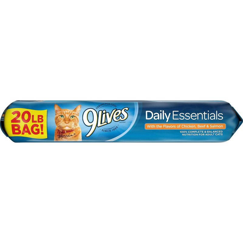 9Lives Daily Essentials Adult Salmon, Chicken and Beef Dry Cat Food - 20lbs