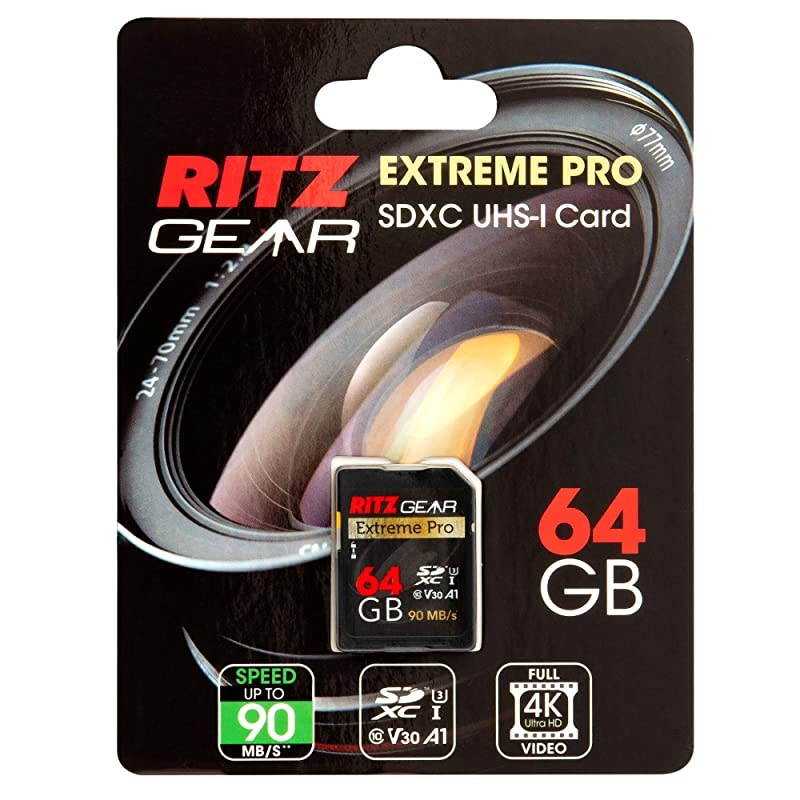 Extreme Performance SD 64GB 9045 MBS ReadWrite Speed U3 V30 Class10 SDHC Memory Card 5Pack