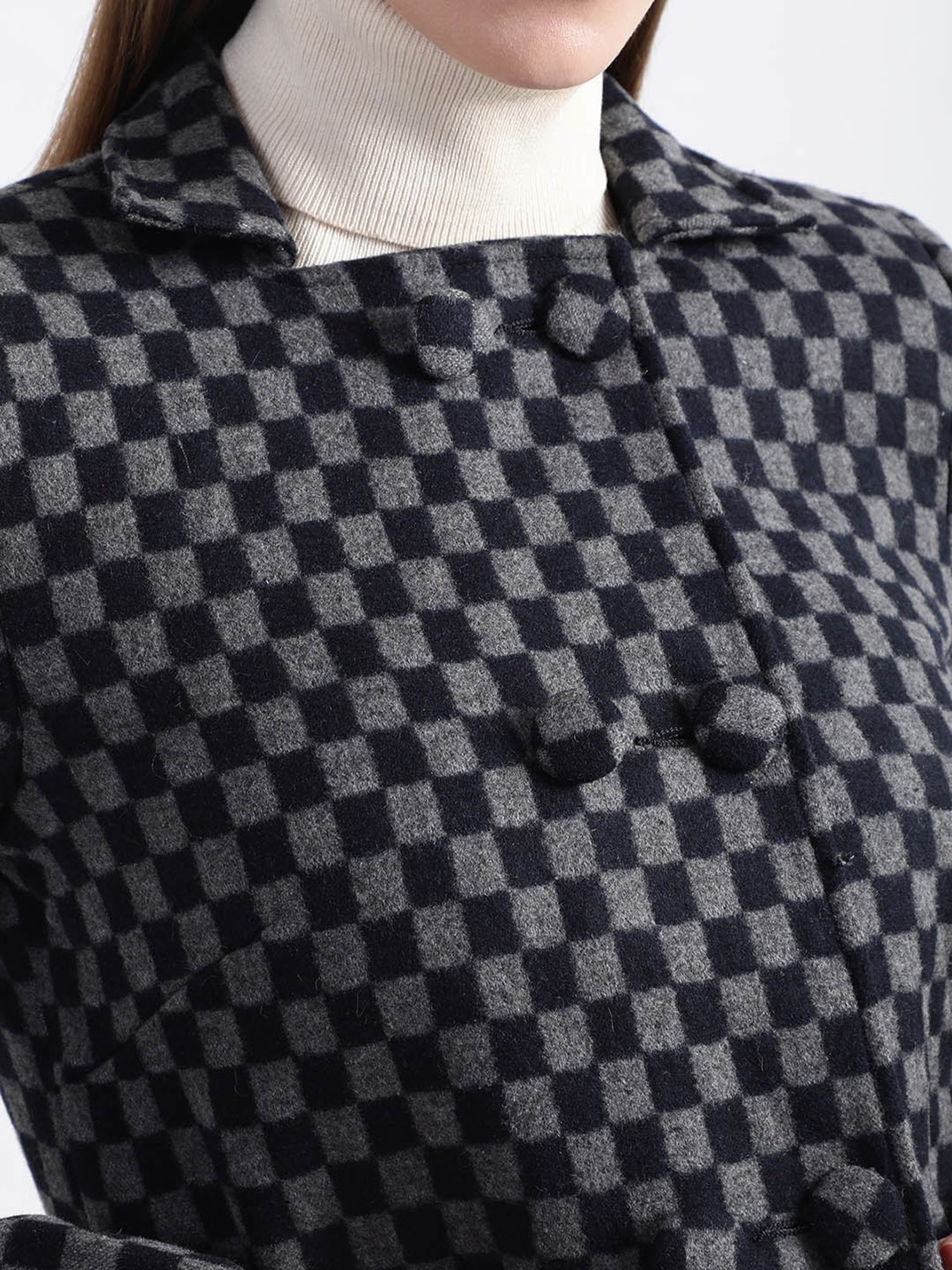 Rooted Black Check Tailored Jacket