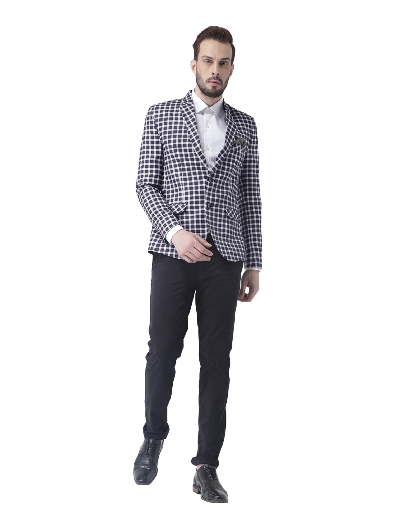 Hang Up Multicolor Regular Fit Checks Blazer