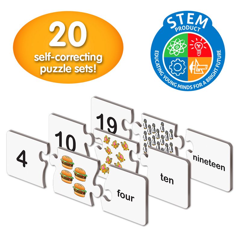 The Learning Journey  Match It! Numbers 20 self correcting puzzle sets