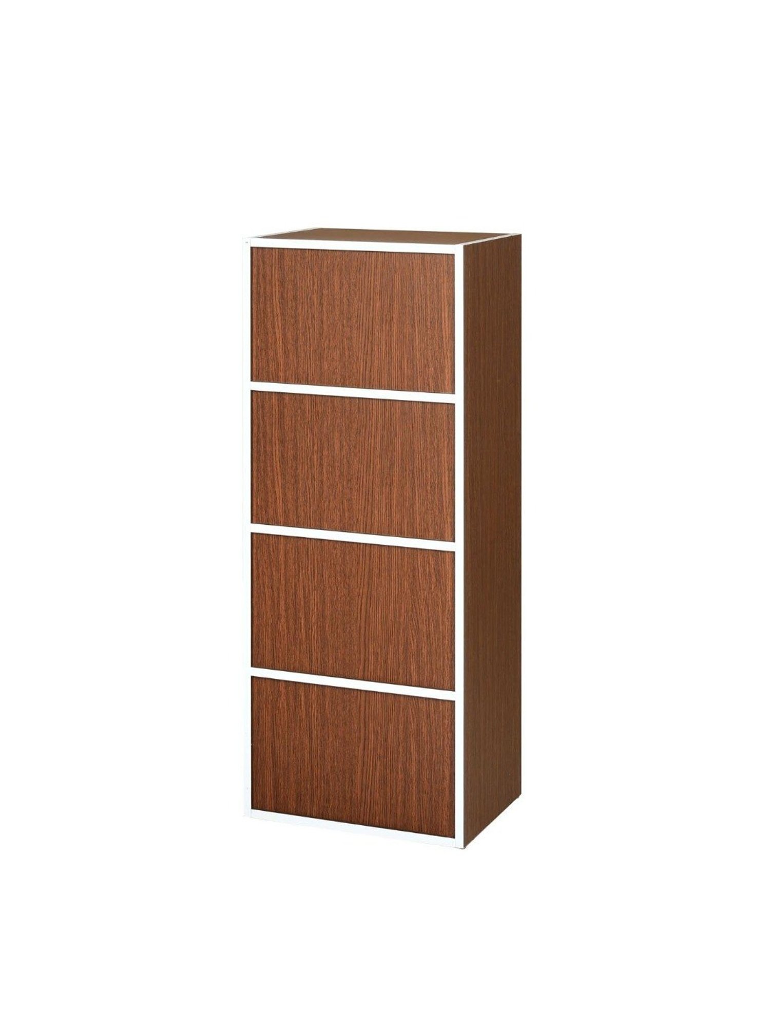 Nilkamal Halo Urban Walnut Engineered Wood 4 Tier Storage Cabinet