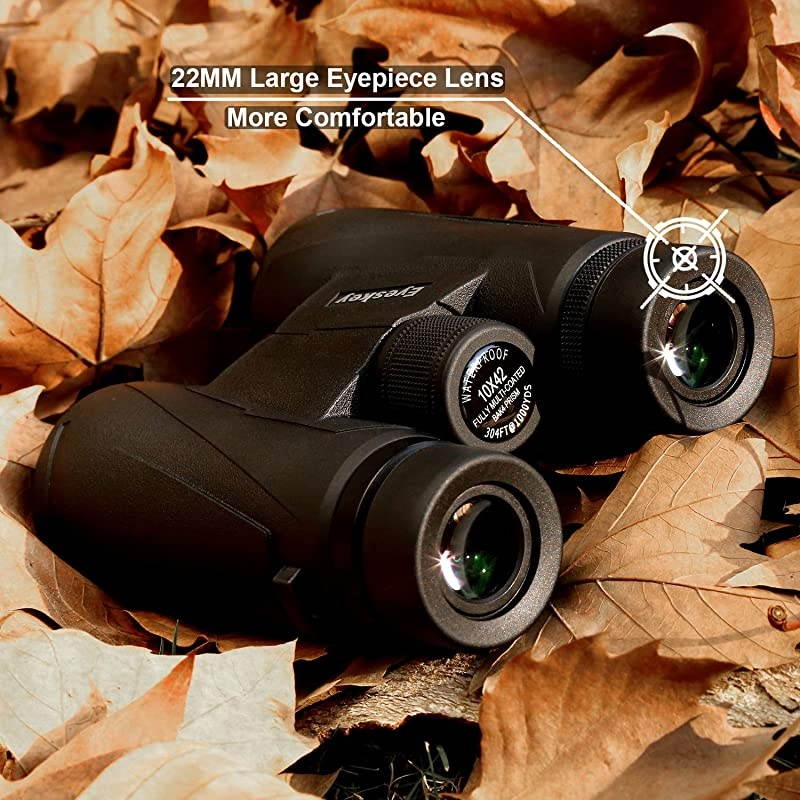 10x42 Professional Waterproof Binoculars Best Choice for Travelling Hunting Sports Games and Outdoor Activities Extremely Clear and Bright