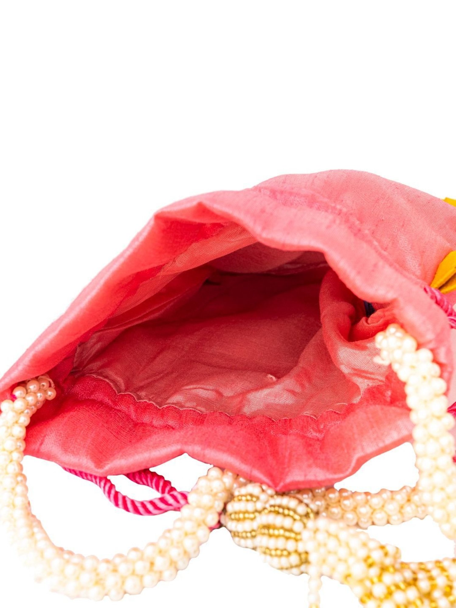 NR by Nidhi Rathi Pink Embellished Potli