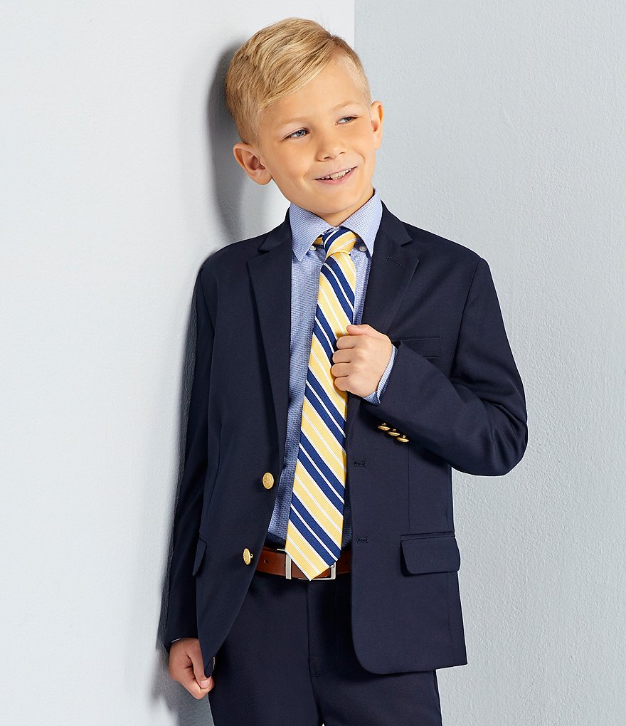 Class Club Gold Label Boys 50#double; Striped Silk Tie