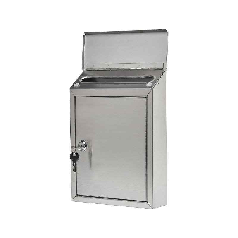Gibraltar Mailboxes Ashley Wall Mount Mailbox Stainless Steel