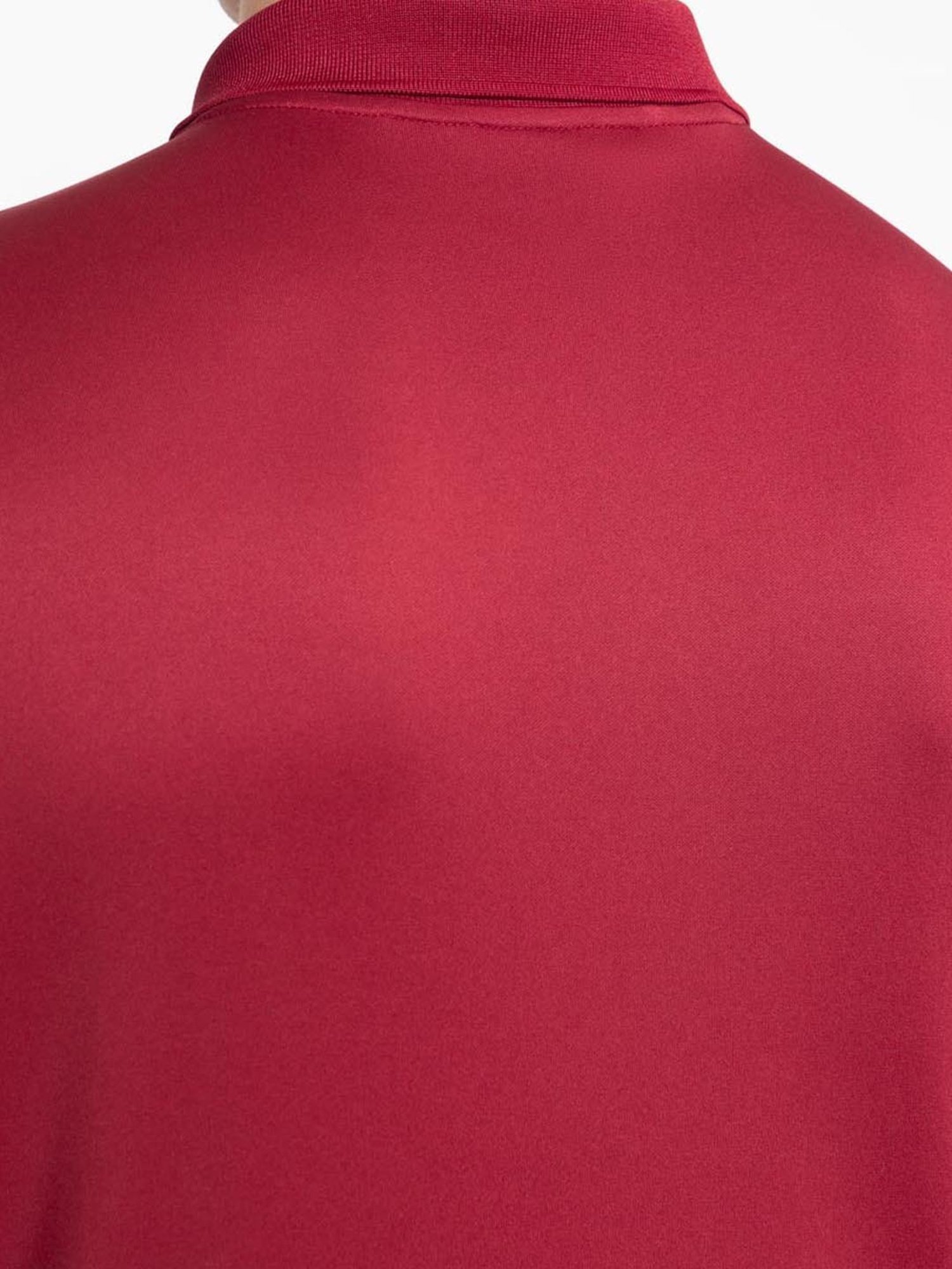 Adidas Red Regular Fit Printed Sports Polo