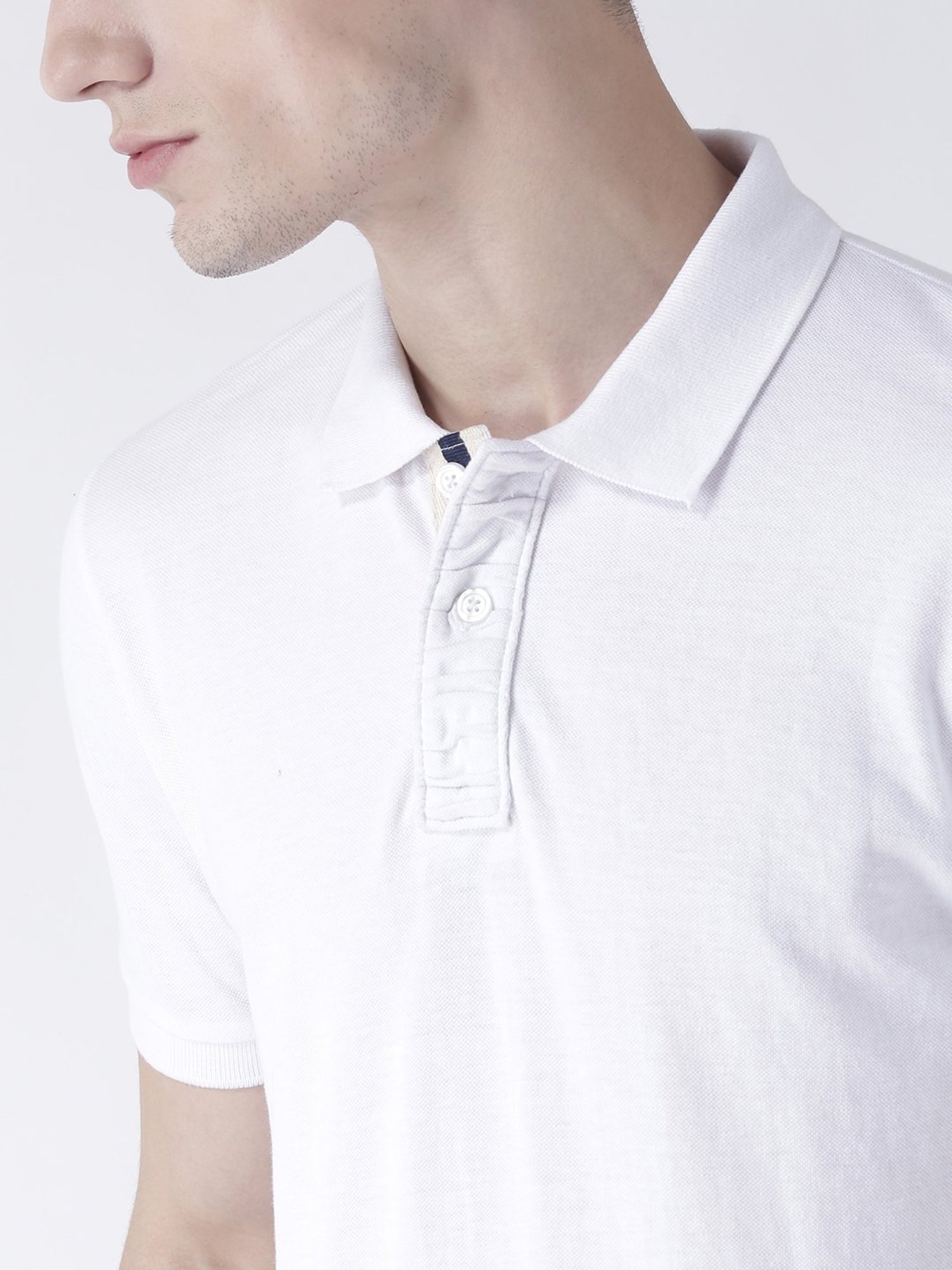 Club York White Polo T-Shirt
