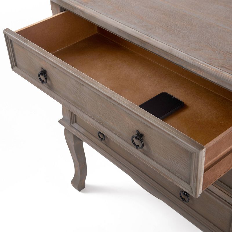 Thomas 3 Drawer Chest Gray - ClickDecor