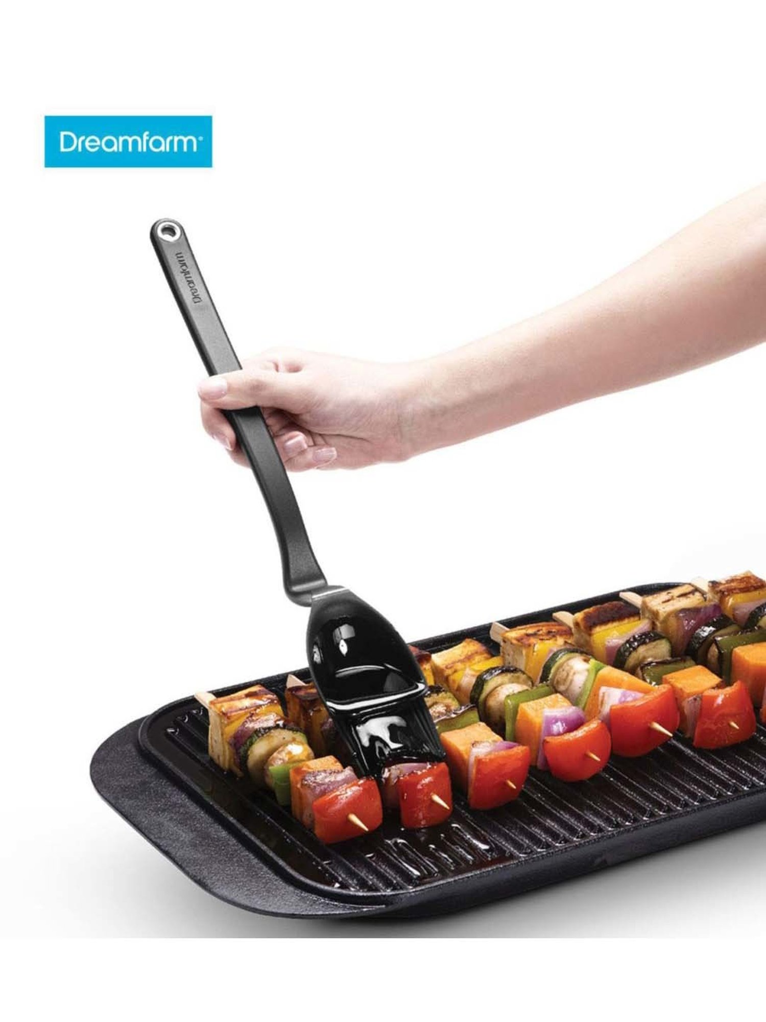 Dreamfarm Black Medium Sauce Scooping BBQ Basting Brush