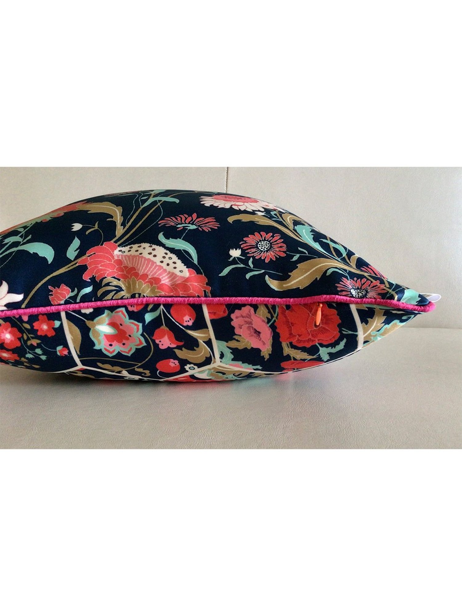 TARA Sparkling Homes Hawaiian Paradise Blue Polycotton Printed Cushion Cover