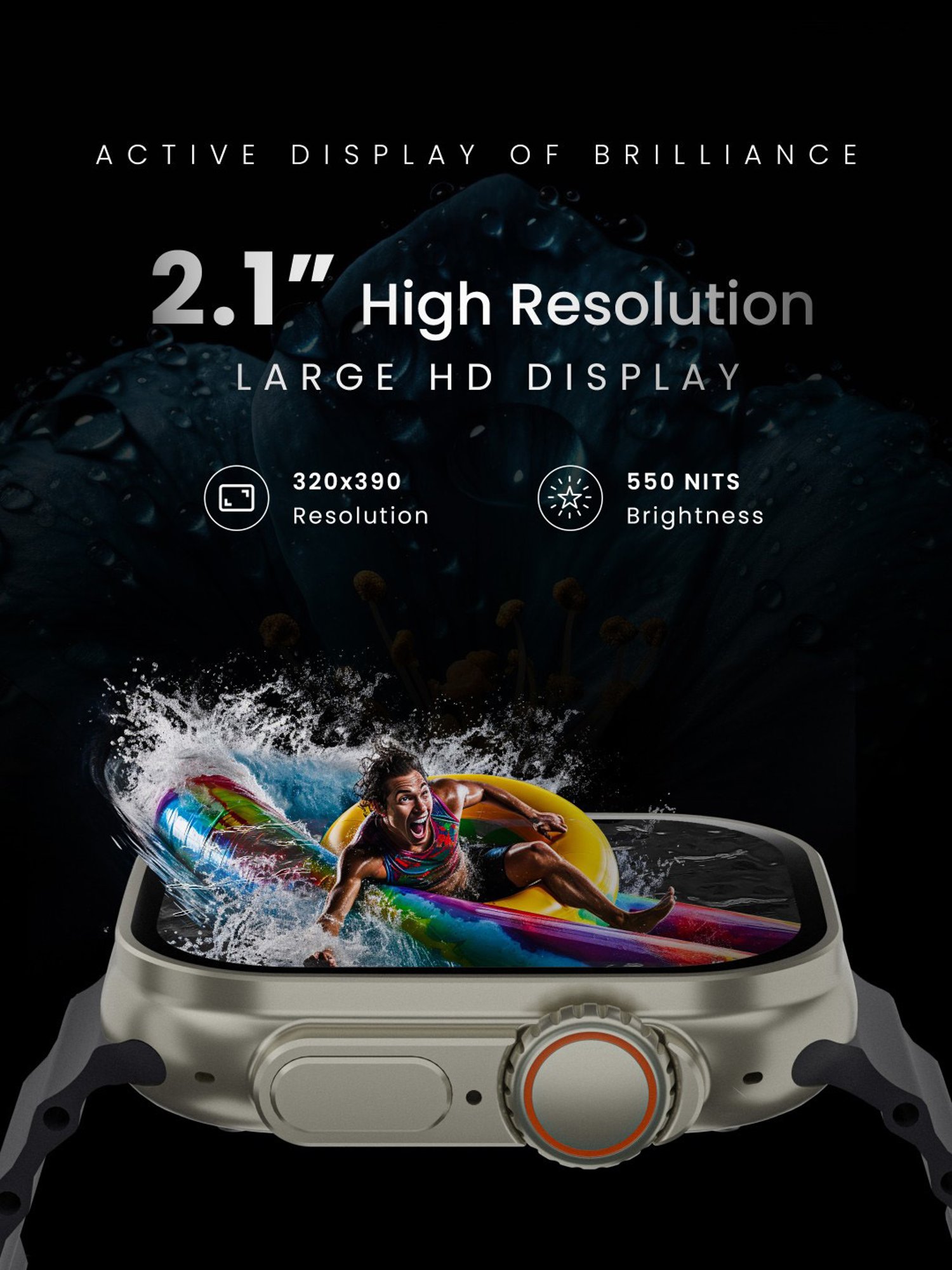 I Kall W1 Smartwatch (Black)