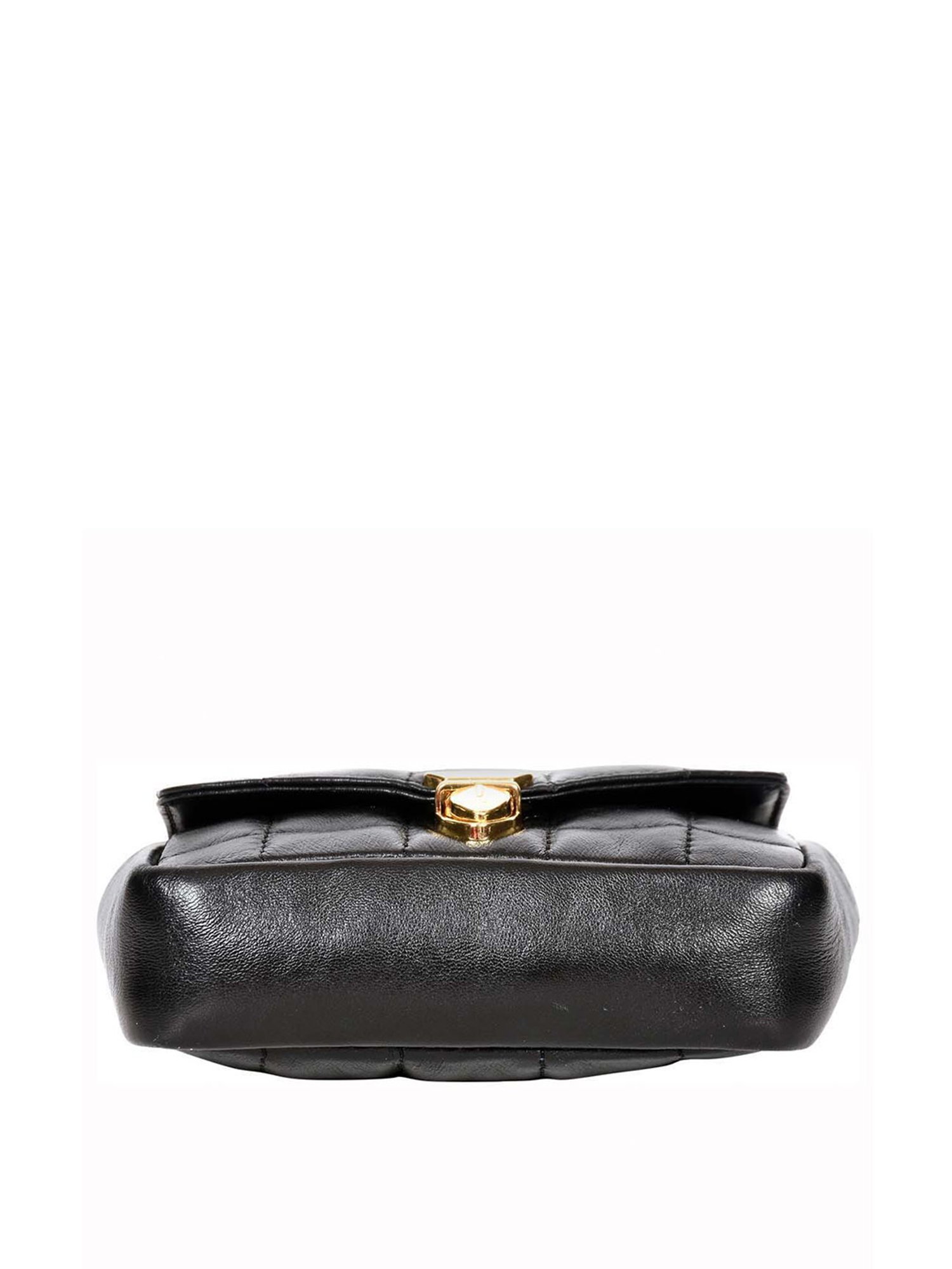 SASSORA Black Quilted Medium Sling Handbag