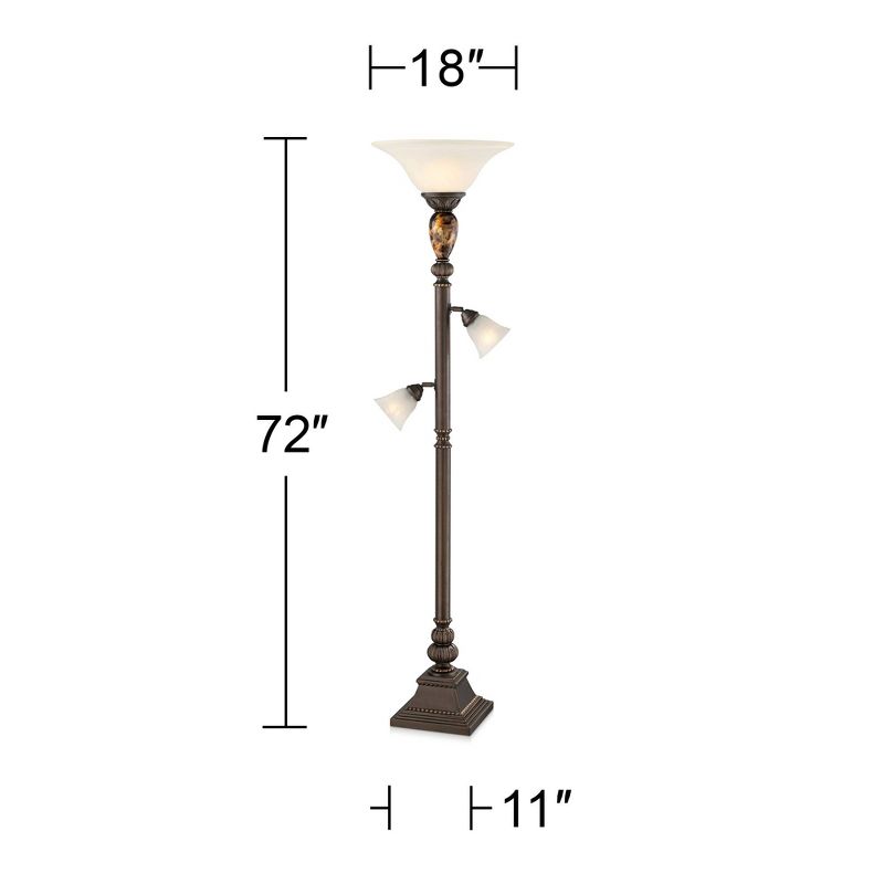 Kathy Ireland Mulholland 72" HIgh Tree Torchiere Floor Lamp