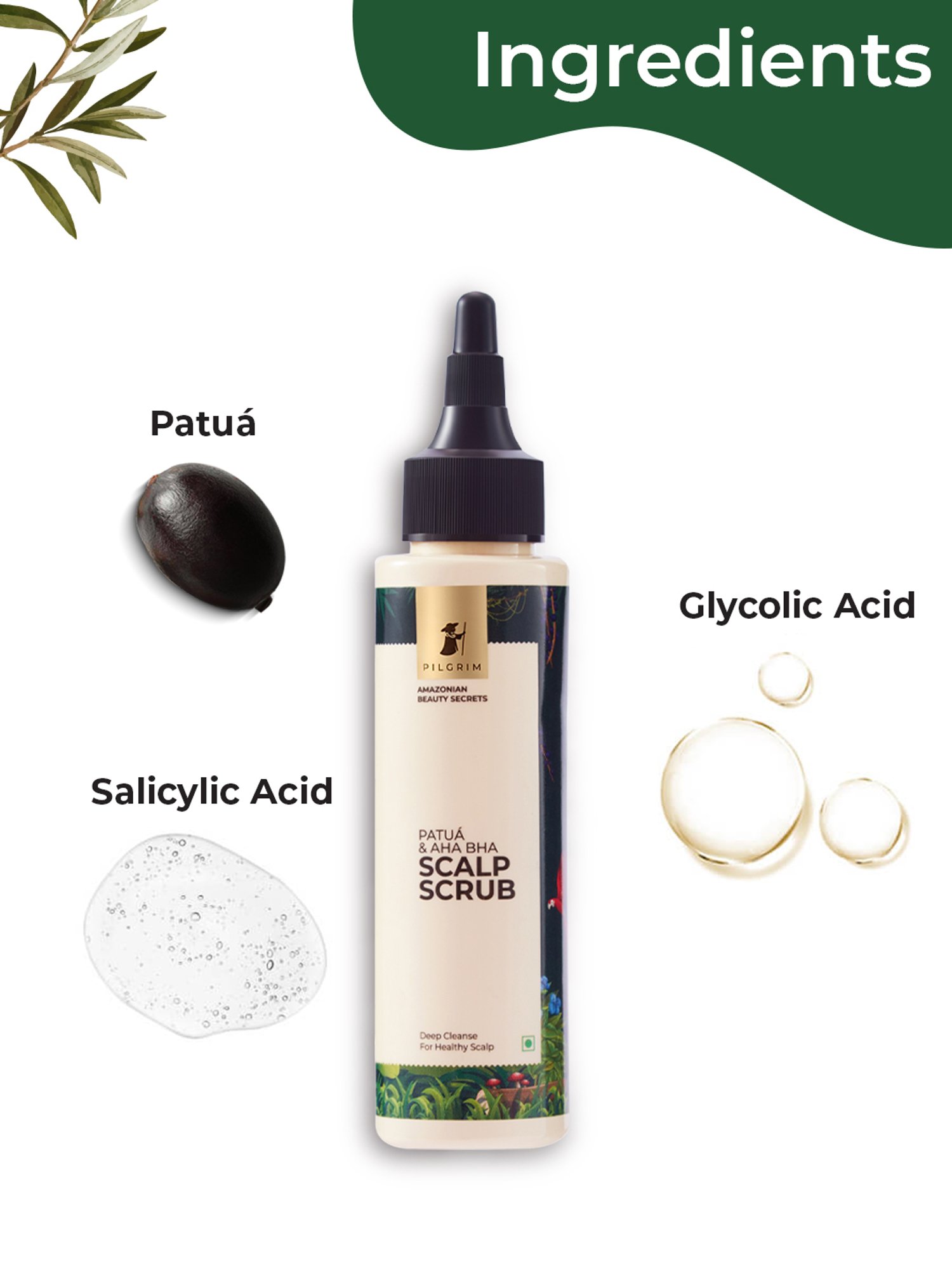 Pilgrim Patua & AHA BHA Scalp Scrub - 100 ml