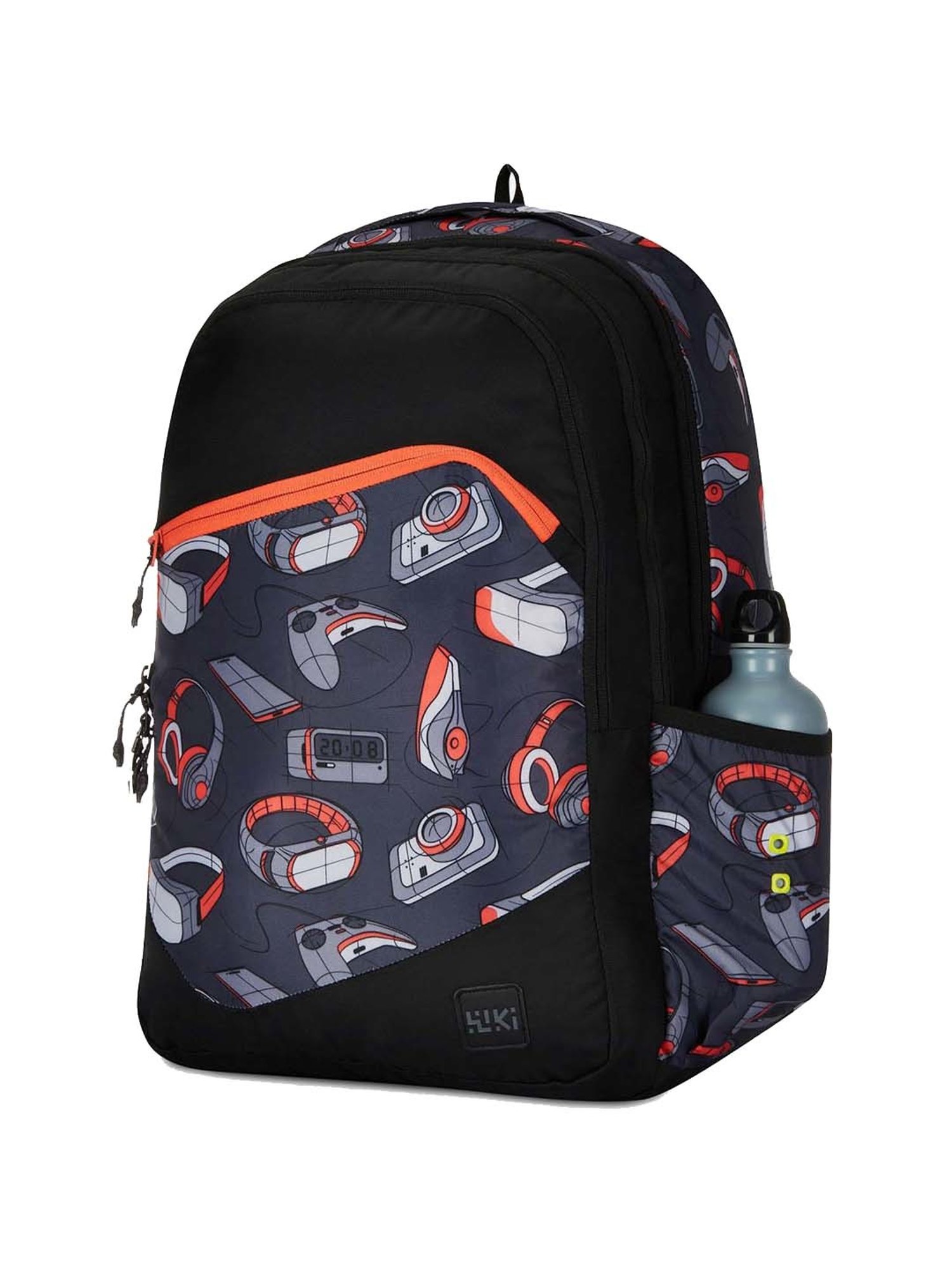 Wiki 37 Ltrs Black Medium Backpack