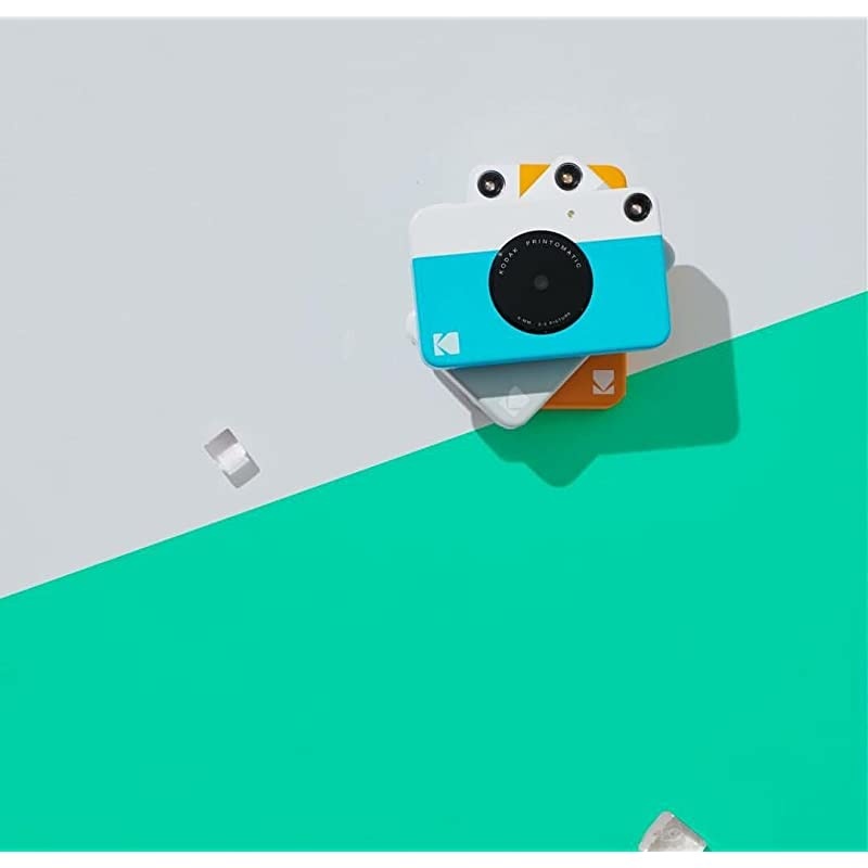 KODAK Printomatic Digital Instant Print Camera - Full Color Prints On  2x3" Sticky-Backed Photo Paper (Pink) Print Memories Instantly