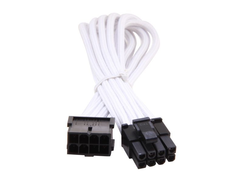 Silverstone PP07-PCIB Sleeved Extension Power Supply Cable, 1 x 8pin to PCI-E 8pin(6+2) Connector