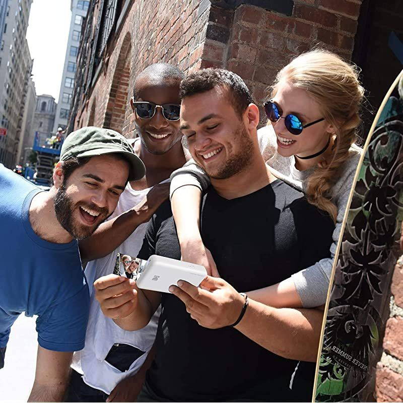 All-New Mini 3 Square Instagram Size Bluetooth Portable Photo Printer with 4PASS Technology - White