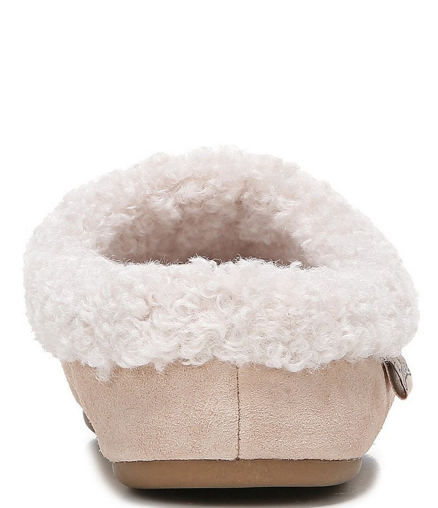 Zodiac Paloma Suede Faux Shearling Lined Slippers