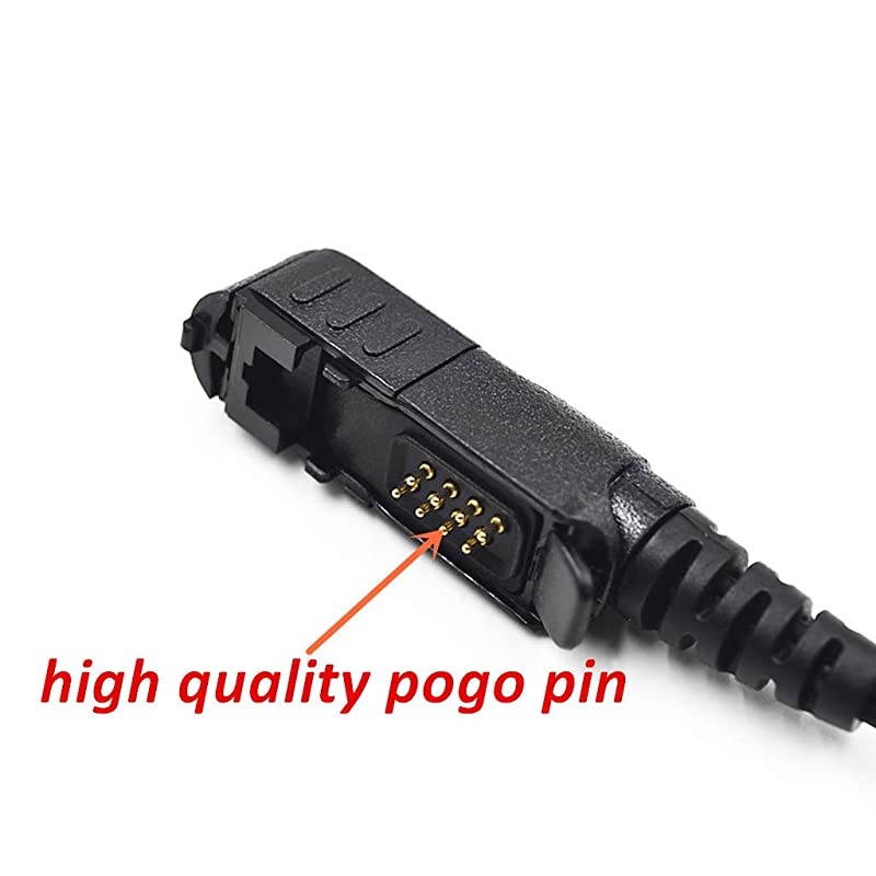 Earpiece Heads Coil Covert Acoustic Tube Compatible for Motorola Radio XPR3300 XPR3500 XIR P6620 XIR P6600 E8600 E8608 Acoustic Tube Headset Noise ReductionTwoWay Radio