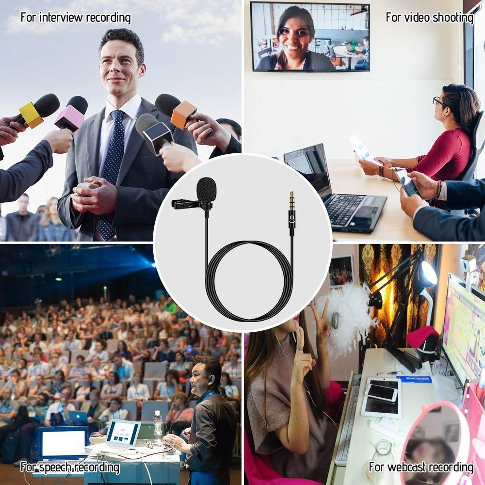 Lavalier Lapel Portable Clip-on Microphone