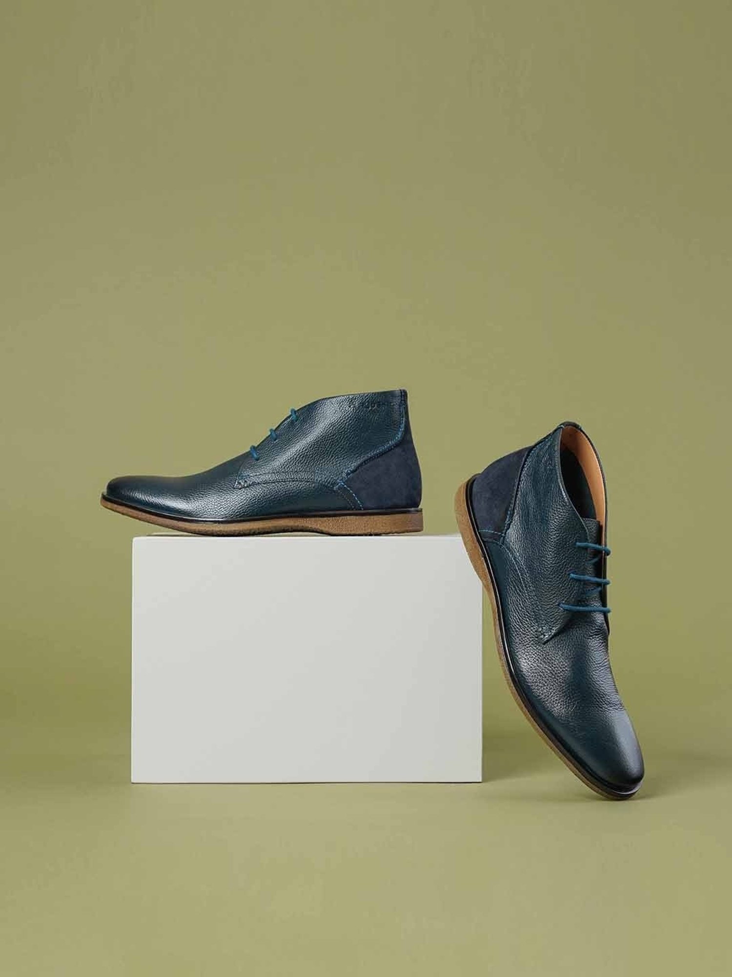 Ruosh Men's Green Chukka Boots