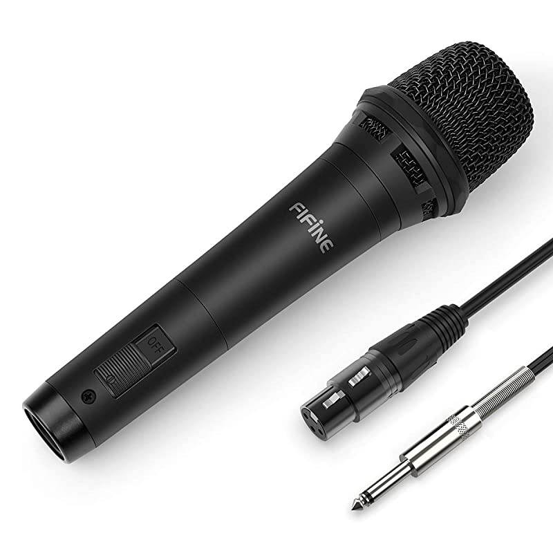 Dynamic Vocal Microphone Cardioid Handheld Microphone with On and Off Switch for Karaoke Live Vocal Speech etc Includes 19ft XLR to Quarter Inch CableK8