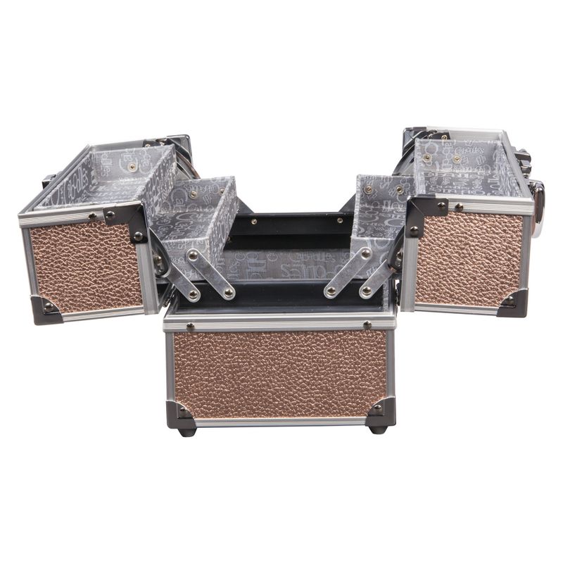 Caboodles Adored 4-Tray Train Case Rose Gold