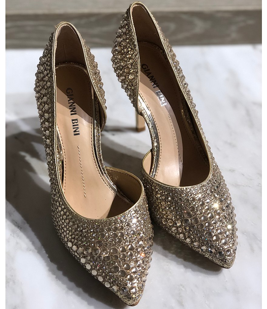 Gianni Bini Mairah Jeweled d'Orsay Stiletto Pumps