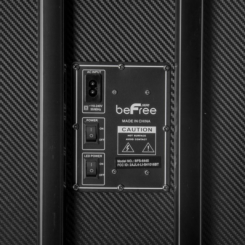 beFree Sound Portable Bluetooth Speaker with Projection Party Light Dome