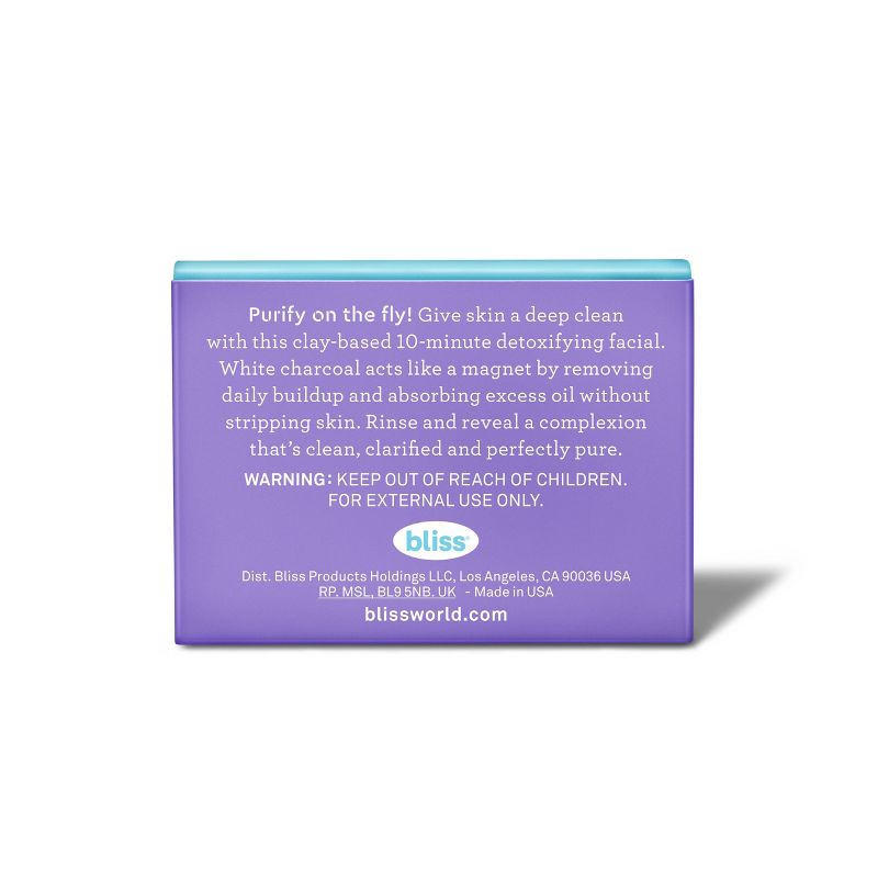 bliss Detoxifying Charcoal Facial - 0.5 fl oz