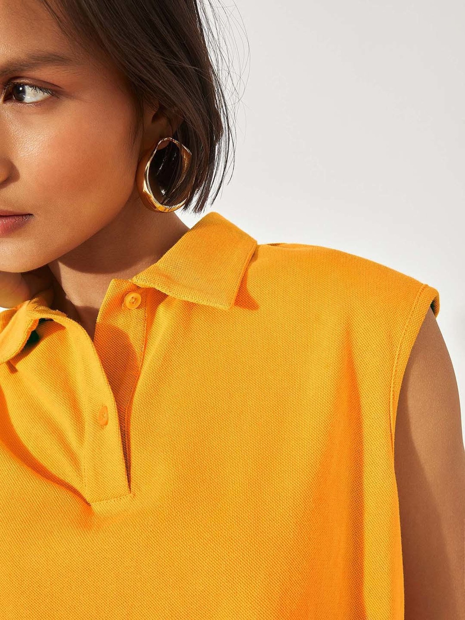 The Label Life Yellow Crop Top