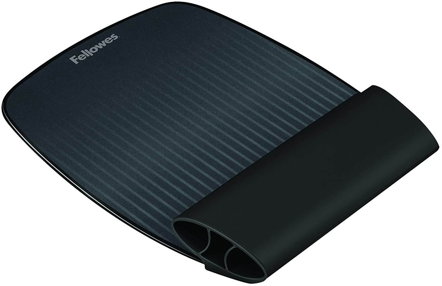 Fellowes I-Spire Series Wrist Rocker, Mouse Pad with Rocking Motion Support, Black/Gray (9472901)