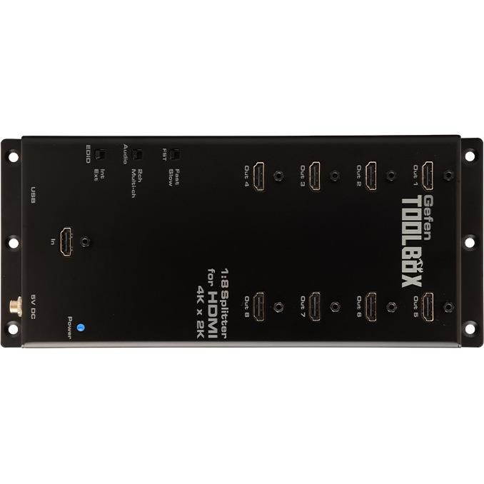 Gefen  4K DCI & ULTRA HD 1:8 HDMI Splitter with Cascading Output (Black)